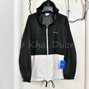 Columbia Women Windbreaker‎ Jacket BLACK/WHITE